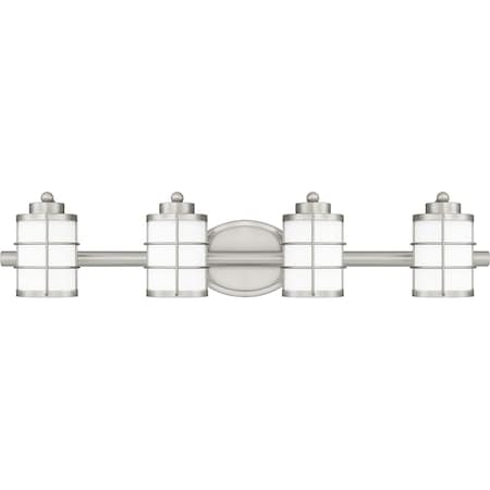 Quoizel Hazlett Bath 4 Lights Brushed Nickel HZT8631BN
